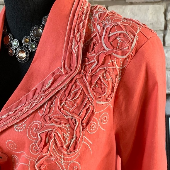 Coldwater Creek Embroidery Blazer - Picture 3 of 11